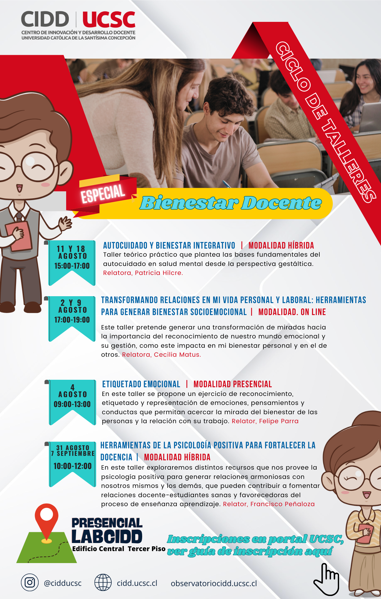 Ciclo de Talleres CIDD, Agosto 2023 - Centro de Innovación y Desarrollo ...